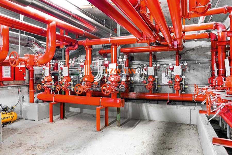 Kuru Borulu Sprinkler Yangın Sistemleri - Uzay Yangın