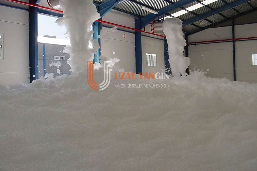 Köpüklü Yangın Foam Yangın Söndürme - Uzay Yangın